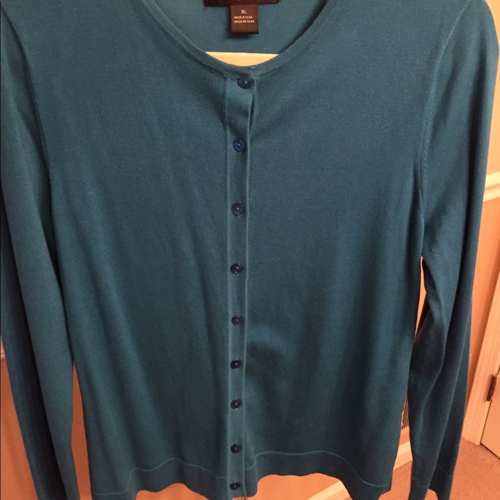 August Silk button down cardigan.